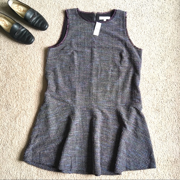 LOFT Dresses & Skirts - Loft tweed dress drop waist plus size sleeveless